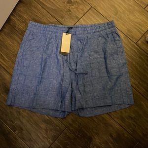 New Silver Linen Shorts.